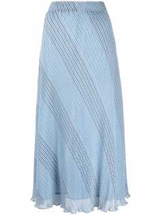 GANNI юбка миди в полоску