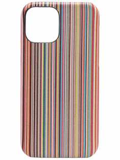 PAUL SMITH чехол для iPhone 12 Pro в полоску Signature Stripe