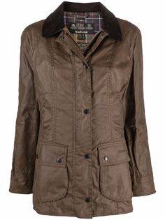 Barbour вощеный дождевик с воротником
