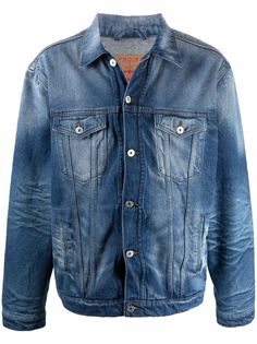 Y/Project джинсовая куртка с эффектом потертости