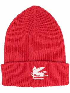 ETRO шапка бини с вышитым логотипом