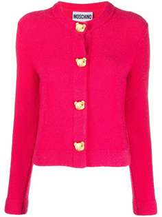 Moschino кардиган с узором Teddy Bear