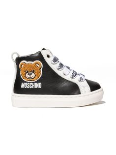 Moschino Kids высокие кеды Teddy Bear