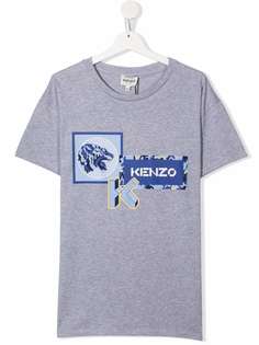 Kenzo Kids футболка из органического хлопка с логотипом