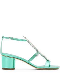 Giuseppe Zanotti босоножки Slim 50 с кристаллами