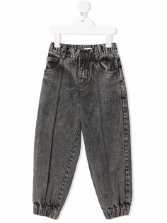 Brunello Cucinelli Kids прямые джинсы из вареного денима