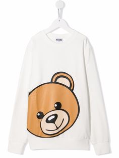 Moschino Kids толстовка с узором Teddy Bear