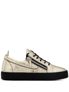 Giuseppe Zanotti кеды Gail с эффектом металлик