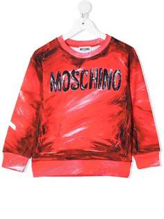 Moschino Kids толстовка с логотипом