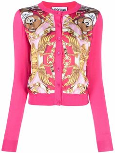 Moschino кардиган с принтом