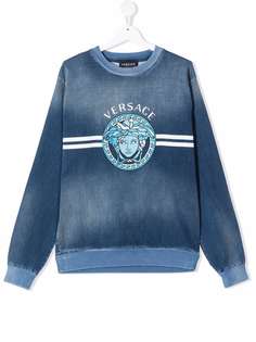 Versace Kids толстовка с принтом Medusa