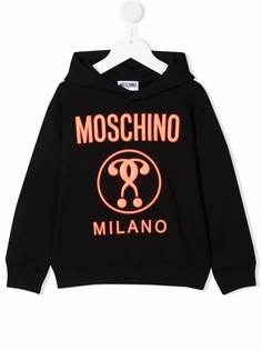 Moschino Kids худи с тисненым логотипом