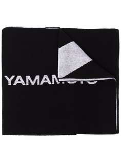 Y-3 шарф вязки интарсия с логотипом