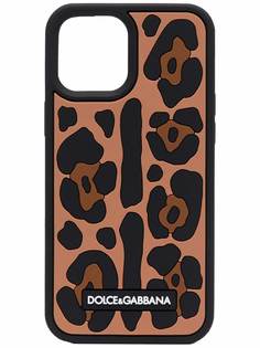 Dolce & Gabbana чехол для iPhone 12 Pro Max с леопардовым принтом