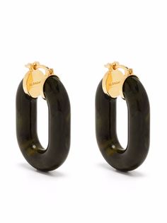 Jil Sander овальные серьги-кольца