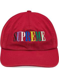 Supreme шестипанельная кепка