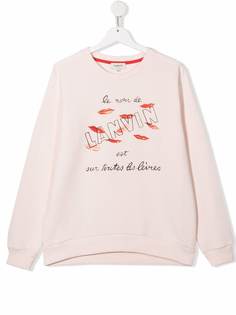 LANVIN Enfant толстовка с принтом