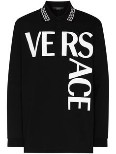 Versace рубашка поло с логотипом