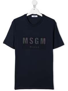 MSGM Kids футболка с логотипом