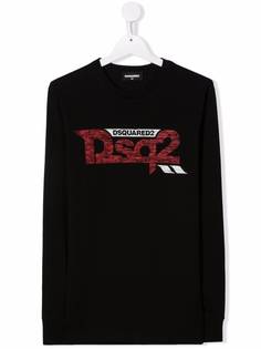 Dsquared2 Kids футболка с длинными рукавами и логотипом