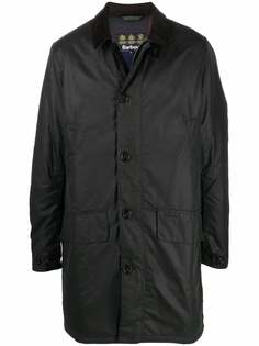 Barbour легкое однобортное вощеное пальто