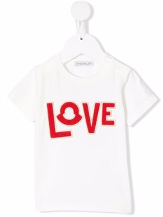 Moncler Enfant футболка Love с надписью