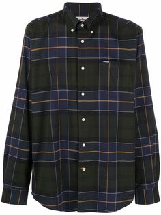 Barbour рубашка в клетку тартан