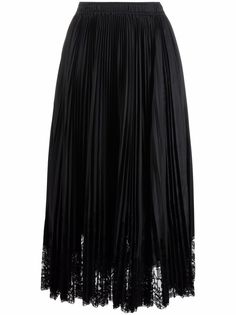 Ermanno Scervino плиссированная юбка с кружевом