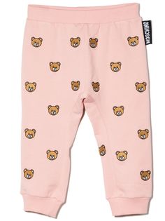 Moschino Kids спортивные брюки с вышивкой Teddy Bear