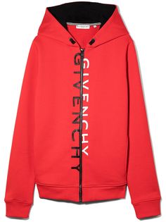 Givenchy Kids худи на молнии с логотипом