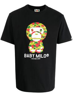 A BATHING APE® футболка с надписью Bape