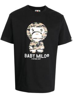 A BATHING APE® футболка с надписью Bape