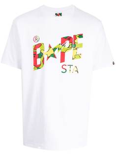 A BATHING APE® футболка с надписью Bape