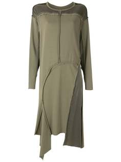 Uma | Raquel Davidowicz платье миди Simone асимметричного кроя