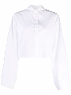 MM6 Maison Margiela укороченная рубашка с широкими рукавами