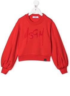 MSGM Kids толстовка с рукавами бишоп