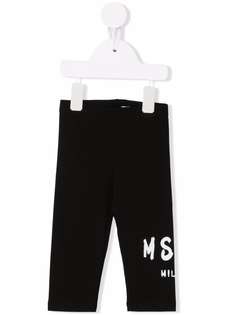 MSGM Kids легинсы с логотипом