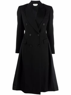 Alexander McQueen двубортное пальто со вставками