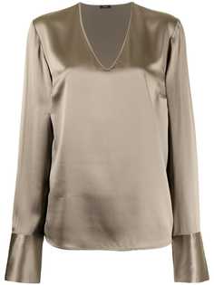 JOSEPH шелковая блузка Bella с V-образным вырезом
