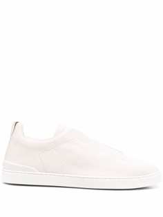Ermenegildo Zegna XXX слипоны из зернистой кожи