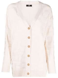 Elisabetta Franchi кардиган с геометричным узором