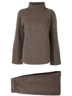 Fendi Pre-Owned комплект из юбки и джемпера с логотипом