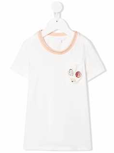 Chloé Kids футболка с нашивкой-логотипом