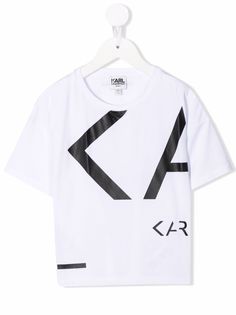 Karl Lagerfeld Kids футболка с логотипом Karl