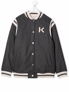 Kenzo Kids бомбер с вышивкой