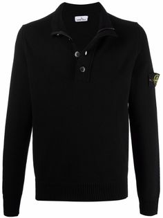 Stone Island водолазка с нашивкой-логотипом