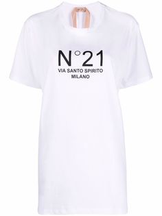 Nº21 футболка оверсайз с логотипом