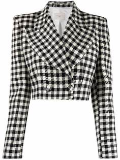 Giuseppe Di Morabito клетчатый жакет с объемными плечами