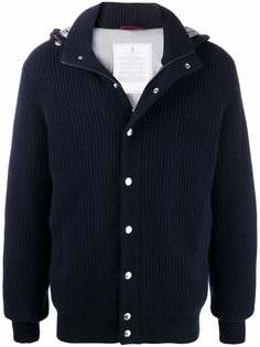 Brunello Cucinelli пуховик в рубчик