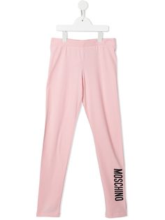 Moschino Kids легинсы с логотипом